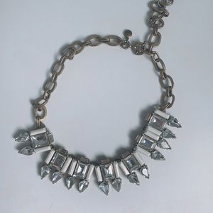 J. Crew Enamel and Crystal Necklce